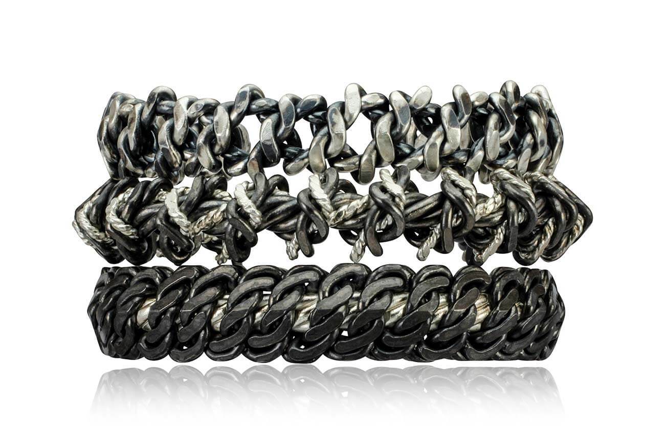 Sterling Silver & Niobium offers Chain Bracelet